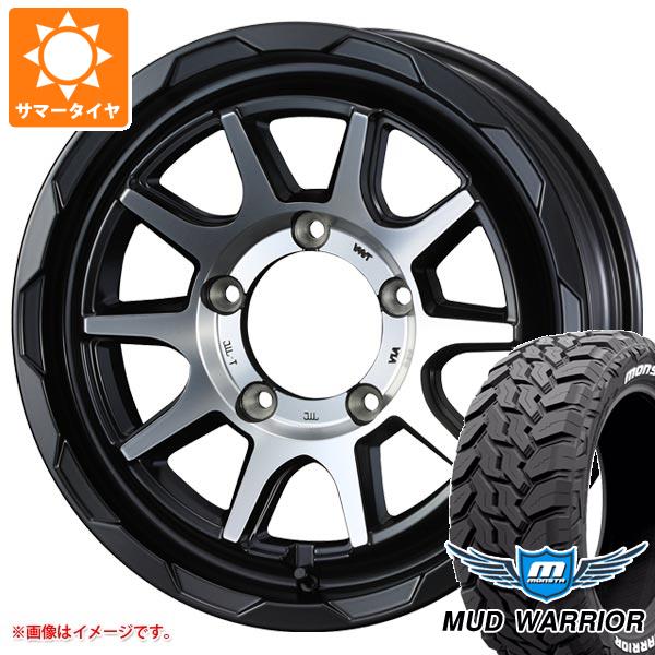 【タイヤ交換対象】5本セット ジムニーシエラ JB74W用 サマータイヤ モンスタ マッドウォーリアー LT215/70R16 107/105Q ホワイトレター マッドヴァンス06 6.0-16 タイヤホイール5本セット
