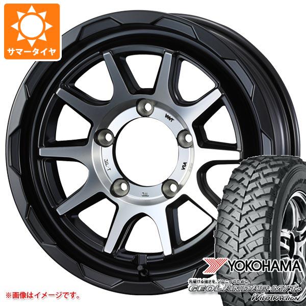 【タイヤ交換対象】ジムニー用 サマータイヤ ヨコハマ ジオランダー M/T+ G001J 195R16C 104/102Q マッドヴァンス06 5.5-16 タイヤホイール4本セット