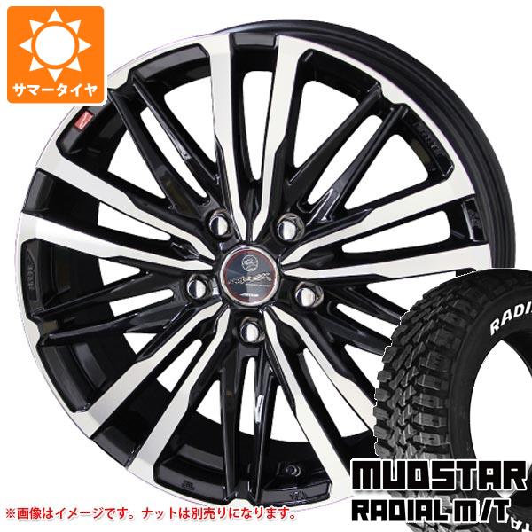 【タイヤ交換対象】サマータイヤ 165/65R15 81S マッドスター ラジアル M/T ホワイトレター スマック クレスト 4.5-15 タイヤホイール4本セット