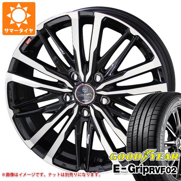 【タイヤ交換対象】サマータイヤ 165/60R15 77H グッドイヤー エフィシエントグリップ RVF02 スマック クレスト 4.5-15 タイヤホイール4本セット