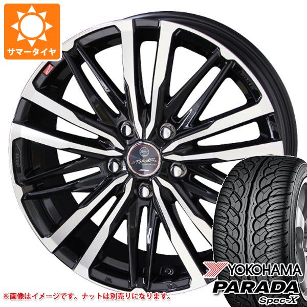 【タイヤ交換対象】サマータイヤ 235/60R18 103V ヨコハマ パラダ スペック-X PA02 スマック クレスト 8.0-18 タイヤホイール4本セット|タイヤマックス