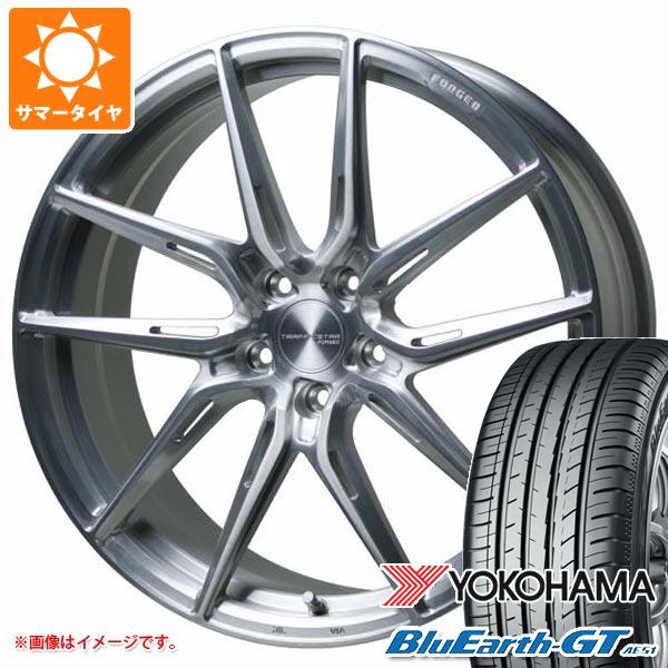 【タイヤ交換対象】サマータイヤ 225/40R19 93W XL ヨコハマ ブルーアースGT AE51 トラフィックスター フォージド TSF-02 8.0-19 タイヤホイール4本セット