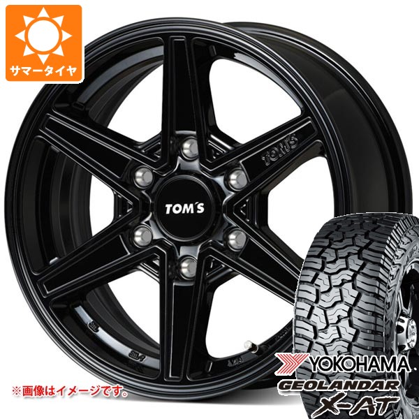 【タイヤ交換対象】トヨタ ハイエース 200系用 2026年製 サマータイヤ ヨコハマ ジオランダー X-AT G016 LT215/70R16 100/97Q ブラックレター トムス TWC01 6.5-16 タイヤホイール4本セット|タイヤマックス