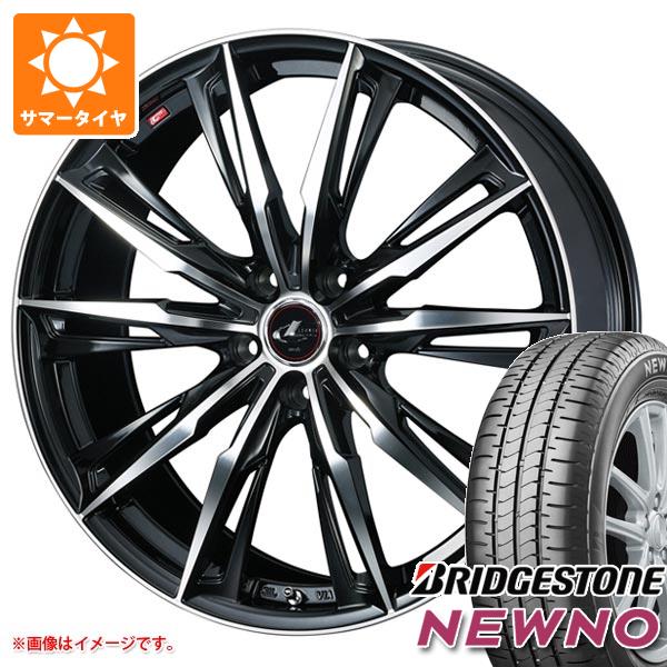 【タイヤ交換対象】サマータイヤ 165/70R14 81S ブリヂストン ニューノ レオニス GX 5.5-14 タイヤホイール4本セット