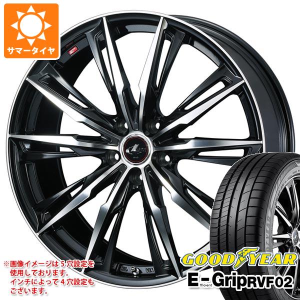 【タイヤ交換対象】サマータイヤ 245/40R20 99W XL グッドイヤー エフィシエントグリップ RVF02 レオニス GX 8.5-20 タイヤホイール4本セット