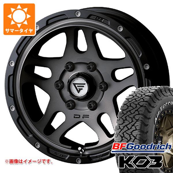 【タイヤ交換対象】トヨタ ハイエース 200系用 サマータイヤ BFグッドリッチ オールテレーンT/A KO3 LT215/70R16 100/97S ホワイトレター デルタフォース オーバーランダー 7.0-16 タイヤホイール4本セット