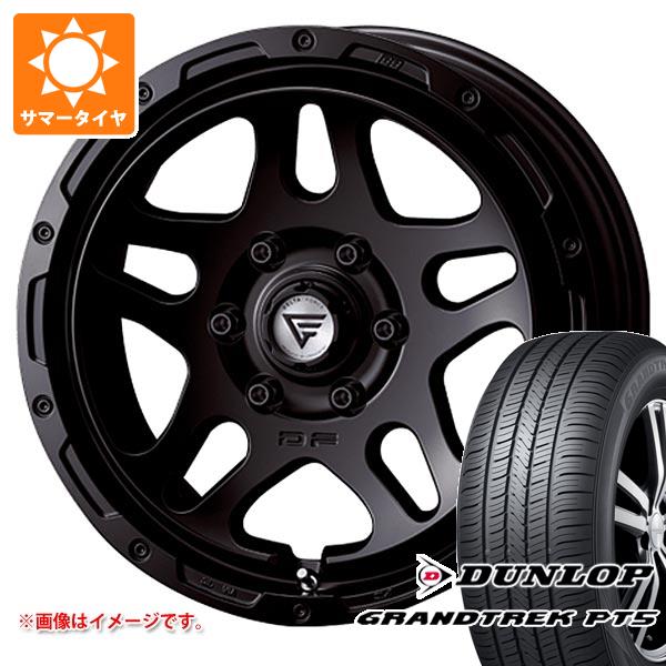 【タイヤ交換対象】トヨタ ランドクルーザー300用 サマータイヤ ダンロップ グラントレック PT5 265/65R18 114V デルタフォース オーバーランダー 8.0-18 タイヤホイール4本セット