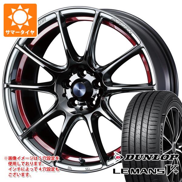 【タイヤ交換対象】サマータイヤ 245/50R18 100W ダンロップ ルマン5 LM5+ ウェッズスポーツ SA-25R 8.0-18 タイヤホイール4本セット｜タイヤマックス