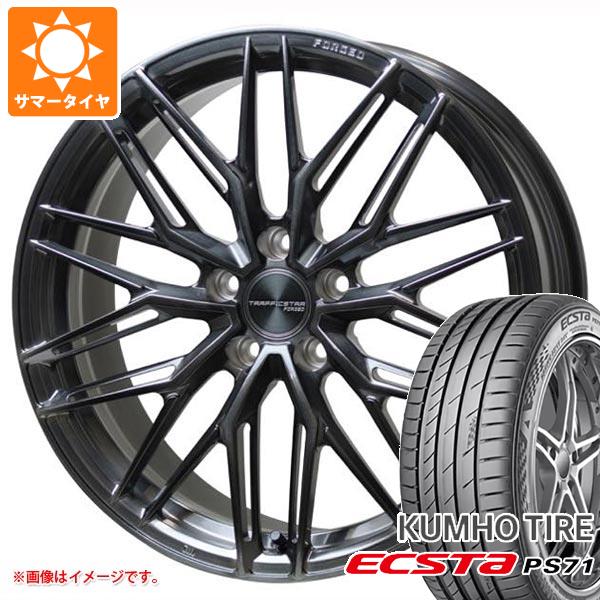 【タイヤ交換対象】サマータイヤ 245/45R20 103W XL クムホ エクスタ PS71 トラフィックスター フォージド TSF-03 8.5-20 タイヤホイール4本セット