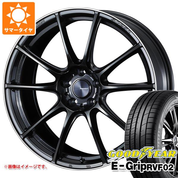 【タイヤ交換対象】サマータイヤ 245/40R19 98W XL グッドイヤー エフィシエントグリップ RVF02 ウェッズスポーツ SA-25R 8.5-19 タイヤホイール4本セット
