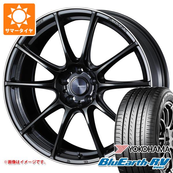 【タイヤ交換対象】サマータイヤ 245/40R19 98W XL ヨコハマ ブルーアースRV RV03 ウェッズスポーツ SA-25R 8.5-19 タイヤホイール4本セット