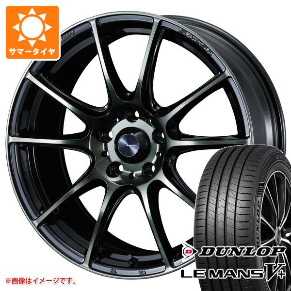 【タイヤ交換対象】サマータイヤ 195/60R16 89H ダンロップ ルマン5 LM5+ ウェッズスポーツ SA-25R 7.0-16 タイヤホイール4本セット