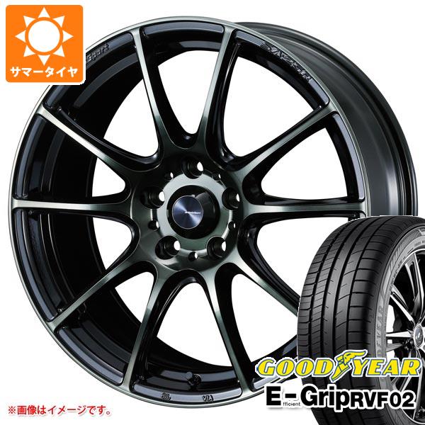【タイヤ交換対象】サマータイヤ 205/60R16 92V グッドイヤー エフィシエントグリップ RVF02 ウェッズスポーツ SA-25R 7.0-16 タイヤホイール4本セット|タイヤマックス