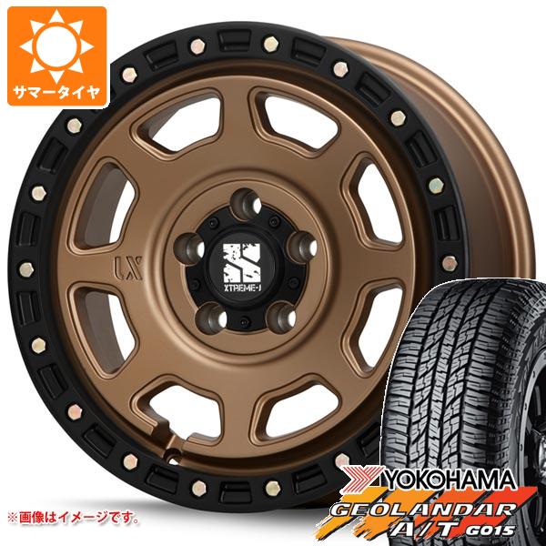 【タイヤ交換対象】ジープ ラングラー JK/JL系用 サマータイヤ ヨコハマ ジオランダー A/T G015 P285/70R17 117T アウトラインホワイトレター MLJ エクストリームJ XJ07 タイヤホイール4本セット｜タイヤマックス
