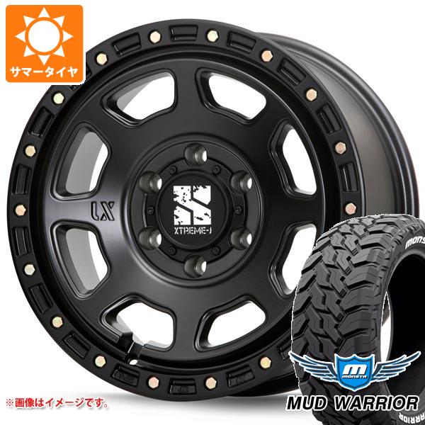【タイヤ交換対象】ハイエース 200系用 サマータイヤ モンスタ マッドウォーリアー LT215/70R16 107/105Q ホワイトレター MLJ エクストリームJ XJ07 6.5-16 タイヤホイール4本セット