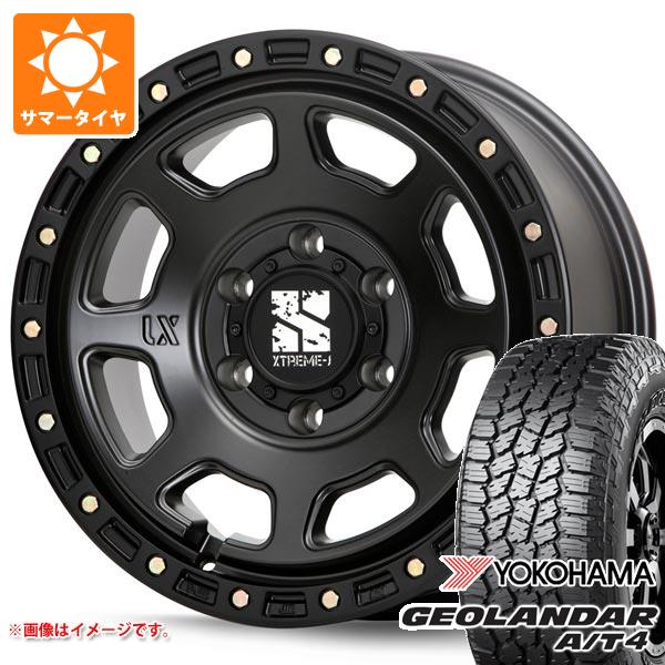 【タイヤ交換対象】トヨタ ハイラックス 120系用 サマータイヤ ヨコハマ ジオランダー A/T4 G018 265/70R17 115T アウトラインホワイトレター MLJ エクストリームJ XJ07 8.0-17 タイヤホイール4本セット