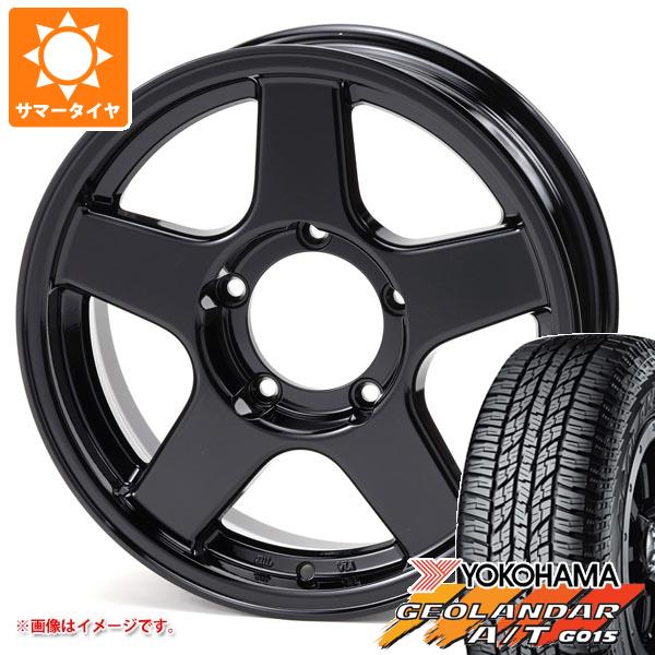 【タイヤ交換対象】スズキ ジムニーノマド JC74W用 サマータイヤ ヨコハマ ジオランダー A/T G015 LT225/75R16 115/112R アウトラインホワイトレター ブラッドレー V エボリューション 5.5-16 タイヤホイール4本セット