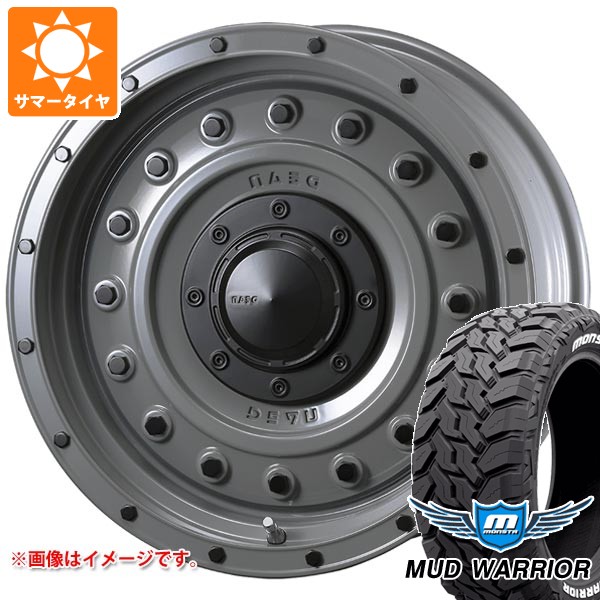 【タイヤ交換対象】5本セット FJクルーザー 10系用 サマータイヤ モンスタ マッドウォーリアー LT265/70R17 121/118Q ホワイトレター クリムソン ディーン コロラド 8.0-17 タイヤホイール5本セット