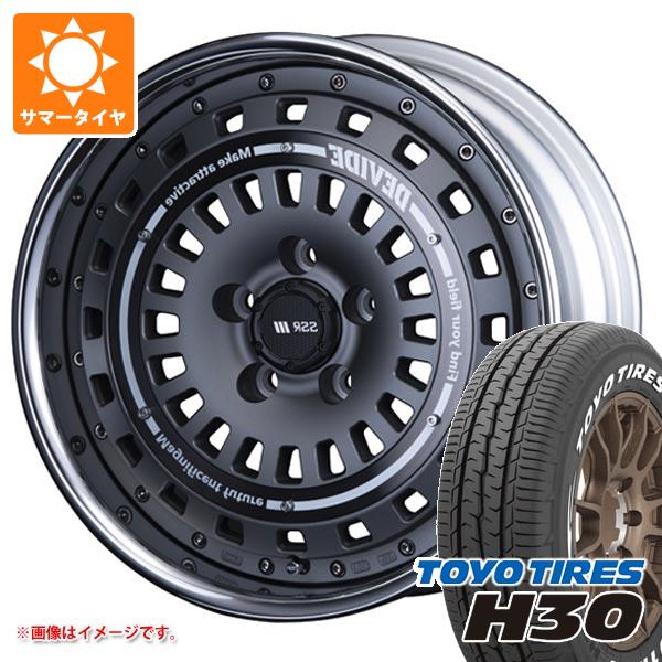 【タイヤ交換対象】トヨタ ライズ用 サマータイヤ トーヨー H30 215/60R17C 109/107R ホワイトレター SSR ディバイド クロスバッハ 6.5-17 タイヤホイール4本セット
