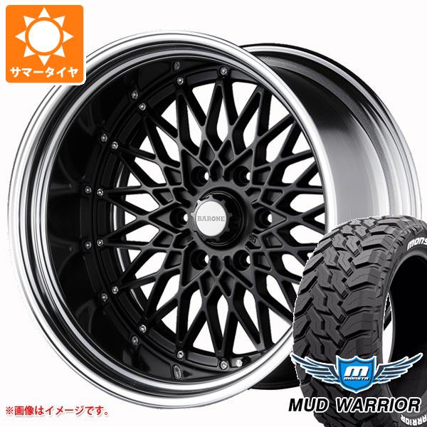 【タイヤ交換対象】ハイエース 200系用 サマータイヤ モンスタ マッドウォーリアー LT215/70R16 107/105Q ホワイトレター ファブレス ヴァローネ RM-6 6.5-16 タイヤホイール4本セット