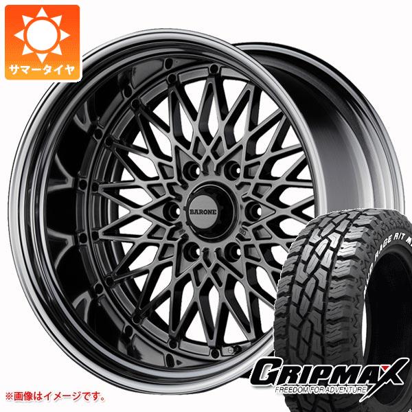 【タイヤ交換対象】ハイエース 200系用 サマータイヤ グリップマックス マッドレイジ R/T MAX LT215/70R16 100/97R ホワイトレター ファブレス ヴァローネ RM-6 6.5-16 タイヤホイール4本セット