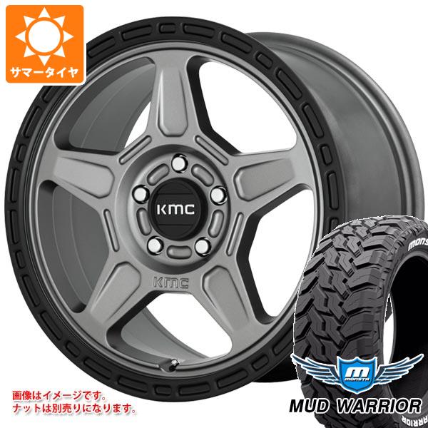 【タイヤ交換対象】ジープ ラングラー JK/JL系用 サマータイヤ モンスタ マッドウォーリアー LT265/70R17 121/118Q ホワイトレター KMC KM721 アルパイン タイヤホイール4本セット｜タイヤマックス