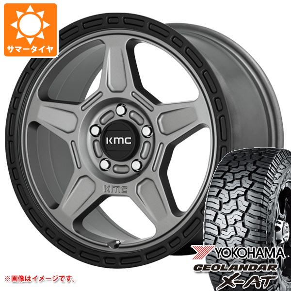 【タイヤ交換対象】5本セット ジープ ラングラー JK/JL系用 2026年製 サマータイヤ ヨコハマ ジオランダー X-AT G016 LT285/70R17 121/118Q ブラックレター KMC KM721 アルパイン タイヤホイール5本セット|タイヤマックス