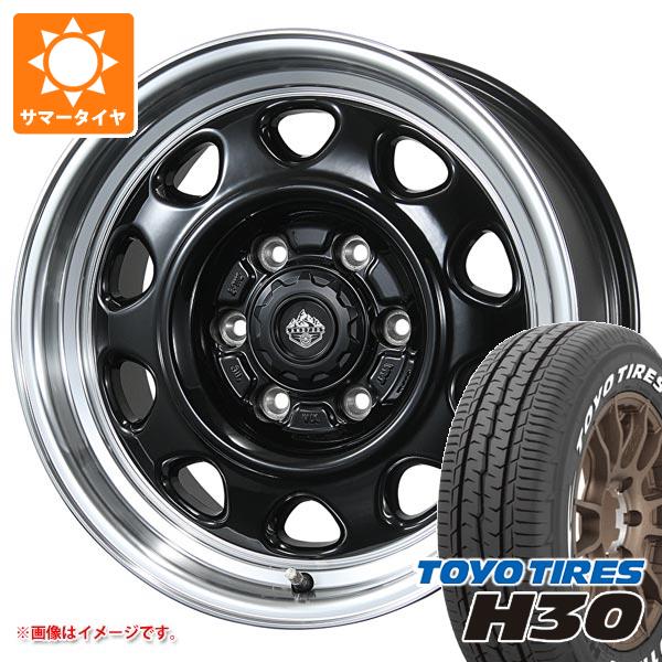【タイヤ交換対象】トヨタ ハイエース 200系用 サマータイヤ トーヨー H30 215/65R16C 109/107R ホワイトレター ランドフット SWZ 6.5-16 タイヤホイール4本セット