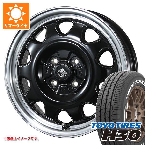 【タイヤ交換対象】トヨタ ライズ用 サマータイヤ トーヨー H30 215/60R17C 109/107R ホワイトレター ランドフット SWZ 6.5-17 タイヤホイール4本セット