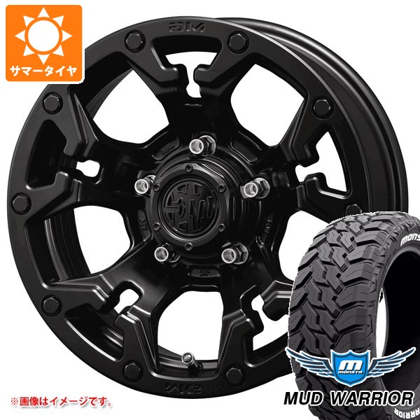 【タイヤ交換対象】ジムニー JB64W用 サマータイヤ モンスタ マッドウォーリアー LT215/70R16 107/105Q ホワイトレター クリムソン MG ゴーレム 5.5-16 タイヤホイール4本セット