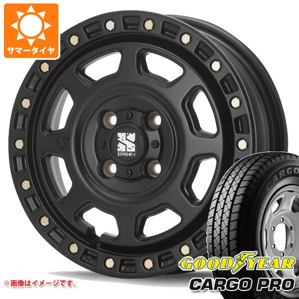 【タイヤ交換対象】サクシード プロボックス 160系用 サマータイヤ グッドイヤー カーゴ プロ 155/80R14 88/86N MLJ エクストリームJ XJ07 5.0-14 タイヤホイール4本セット