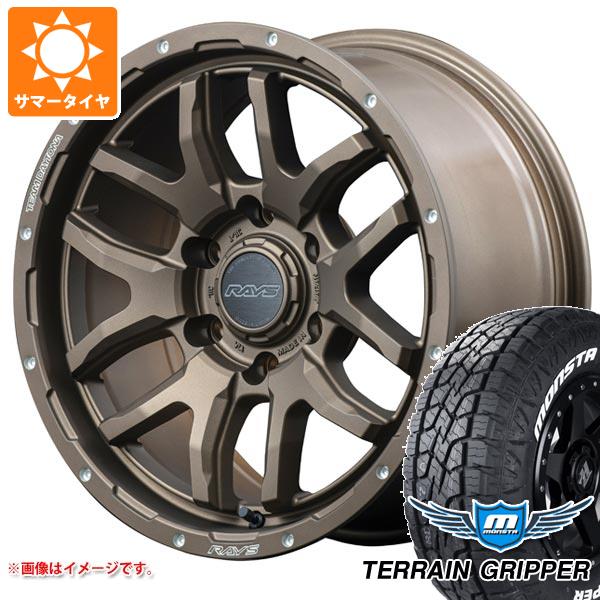 【タイヤ交換対象】5本セット トヨタ FJクルーザー 10系用 サマータイヤ モンスタ テレーングリッパー 265/70R17 115T ホワイトレター レイズ デイトナ F6 ブースト 8.0-17 タイヤホイール5本セット