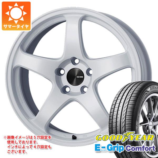 【タイヤ交換対象】サマータイヤ 215/40R17 87W XL グッドイヤー エフィシエントグリップコンフォート エンケイ パフォーマンスライン PF05 7.0-17 タイヤホイール4本セット