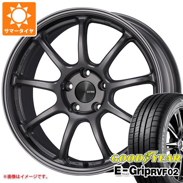 【タイヤ交換対象】サマータイヤ 185/55R16 83V グッドイヤー エフィシエントグリップ RVF02 エンケイ パフォーマンスライン PF09 6.5-16 タイヤホイール4本セット