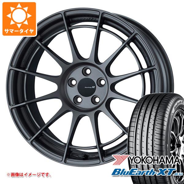 【タイヤ交換対象】サマータイヤ 215/55R18 99V XL ヨコハマ ブルーアースXT AE61 エンケイ レーシング レボリューション NT03RR 8.0-18 タイヤホイール4本セット