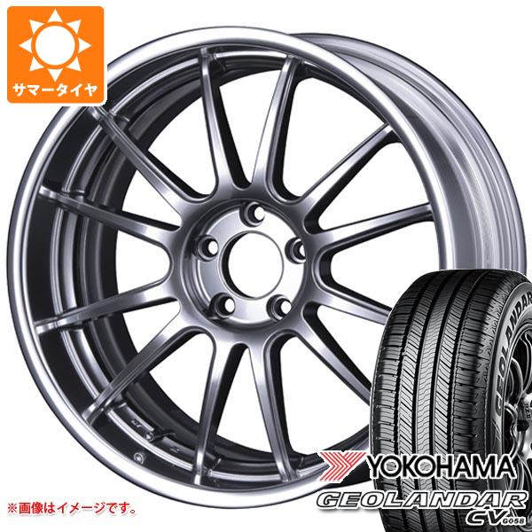 【タイヤ交換対象】サマータイヤ 235/55R20 102V ヨコハマ ジオランダー CV G058 SSR ライナー タイプ12R 8.5-20 タイヤホイール4本セット
