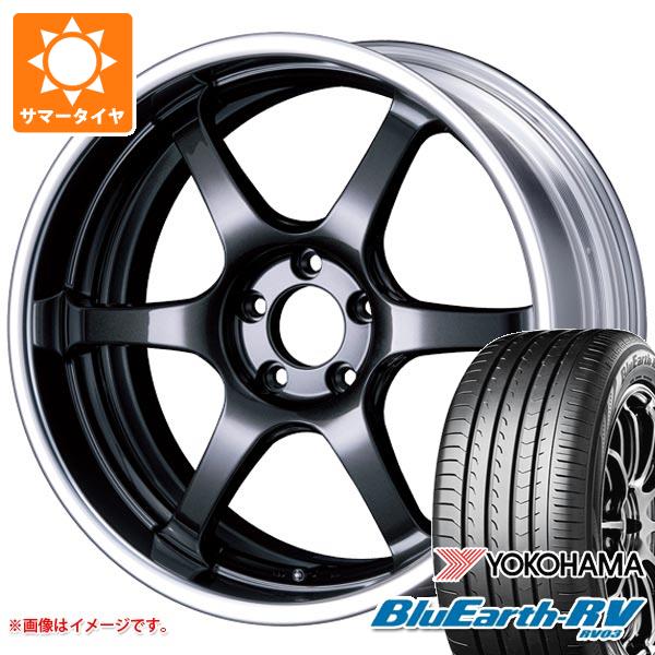 【タイヤ交換対象】2026年製 サマータイヤ 225/55R18 98V ヨコハマ ブルーアースRV RV03 SSR ライナー タイプ6R 8.0-18 タイヤホイール4本セット