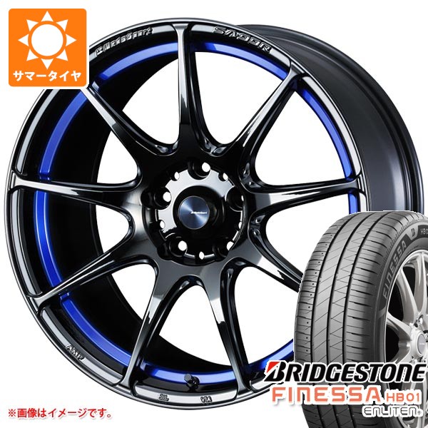 【タイヤ交換対象】サマータイヤ 235/40R18 95W XL ブリヂストン フィネッサ HB01 ウェッズスポーツ SA-99R 8.5-18 タイヤホイール4本セット|タイヤマックス