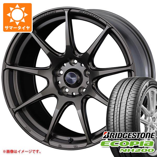 【タイヤ交換対象】サマータイヤ 225/50R17 94V ブリヂストン エコピア NH200 ウェッズスポーツ SA-99R EJ-ブロンズ 7.5-17 タイヤホイール4本セット|タイヤマックス