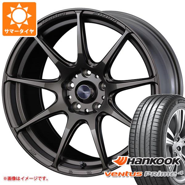 【タイヤ交換対象】サマータイヤ 225/50R17 98W XL ハンコック ベンタス プライム4 K135 ウェッズスポーツ SA-99R 7.5-17 タイヤホイール4本セット