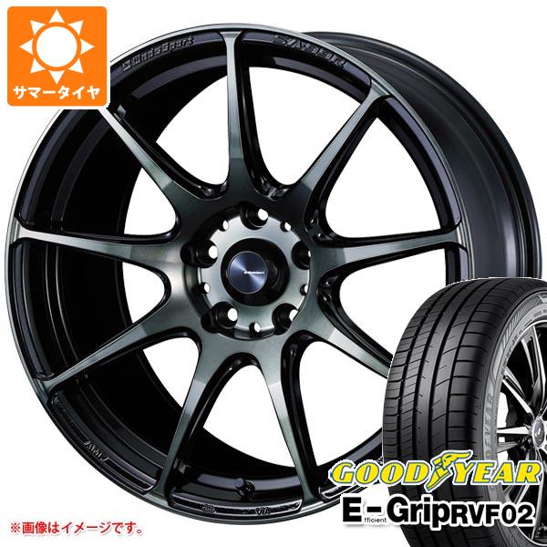 【タイヤ交換対象】サマータイヤ 225/45R18 95W XL グッドイヤー エフィシエントグリップ RVF02 ウェッズスポーツ SA-99R 8.0-18 タイヤホイール4本セット|タイヤマックス