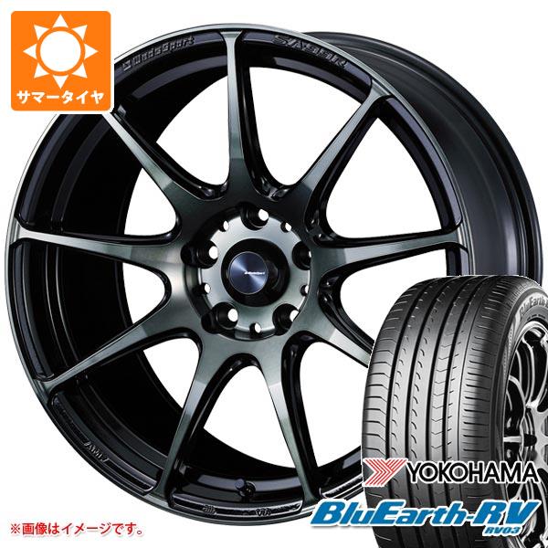 【タイヤ交換対象】サマータイヤ 215/60R17 96H ヨコハマ ブルーアースRV RV03 ウェッズスポーツ SA-99R 7.0-17 タイヤホイール4本セット|タイヤマックス