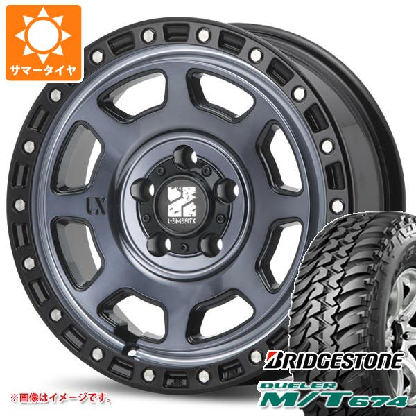 【タイヤ交換対象】デリカD:5用 サマータイヤ ブリヂストン デューラー M/T674 LT225/75R16 110/107Q アウトラインホワイトレター MLJ エクストリームJ XJ07 7.0-16 タイヤホイール4本セット