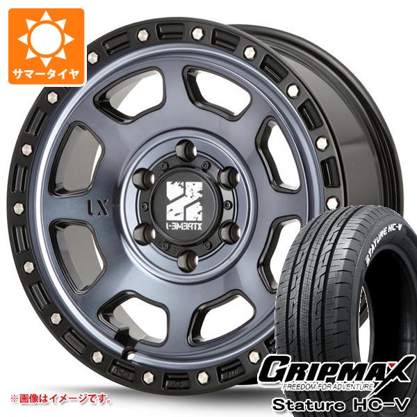 【タイヤ交換対象】ハイエース 200系用 サマータイヤ グリップマックス スタチャー HC-V 215/65R16C 109/107S ホワイトレター MLJ エクストリームJ XJ07 6.5-16 タイヤホイール4本セット