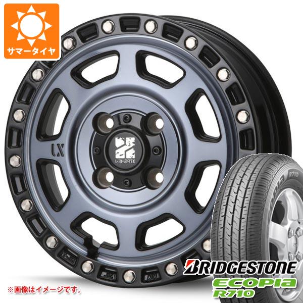 【タイヤ交換対象】エブリイバン DA17V用 サマータイヤ ブリヂストン エコピア R710 145/80R12 80/78N (145R12 6PR相当) MLJ エクストリームJ XJ07 4.0-12 タイヤホイール4本セット|タイヤマックス