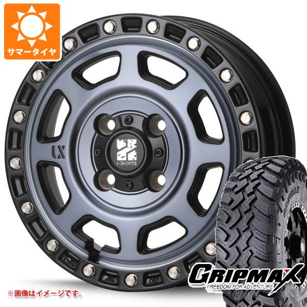 【タイヤ交換対象】サマータイヤ 195R14 106/104Q グリップマックス マッドレイジ M/T ホワイトレター MLJ エクストリームJ XJ07 軽自動車・あげ軽用 4.5-14 タイヤホイール4本セット
