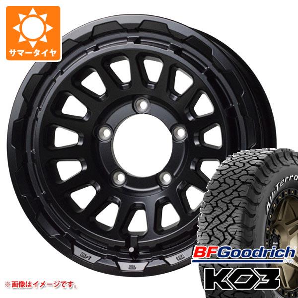 【タイヤ交換対象】ジムニーシエラ JB74W用 2026年製 サマータイヤ BFグッドリッチ オールテレーンT/A KO3 LT225/70R16 102/99S ホワイトレター バークレイハードロック リザード 6.0-16 タイヤホイール4本セット|タイヤマックス