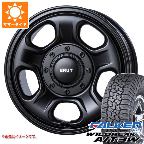 【タイヤ交換対象】サマータイヤ 225/75R16 115/112Q ファルケン ワイルドピーク A/T3W ブルート BR-33 6.5-16 タイヤホイール4本セット|タイヤマックス