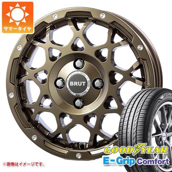 【タイヤ交換対象】サマータイヤ 165/55R14 72V グッドイヤー エフィシエントグリップコンフォート ブルート BR-55 5.0-14 タイヤホイール4本セット｜タイヤマックス