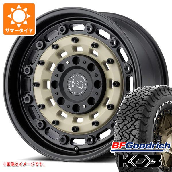 【タイヤ交換対象】5本セット ジープ ラングラー JK/JL系用 サマータイヤ BFグッドリッチ オールテレーンT/A KO3 LT285/70R17 121/118S ホワイトレター ブラックライノ アーセナル タイヤホイール5本セット